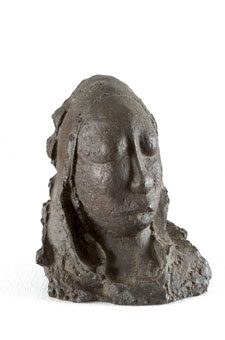 Ben Macala Head of a Young Woman mid-1960s bronze unsigned (img. Henri Vergon 2008)