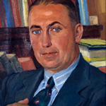 Eric BYRD "Portrait of E.W. Denley", 1940 - acrylic on canvas - 49.3x39.4 cm