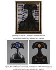 Cyril FRADAN 1972 - a painting and sculpture auctioned by Hotel des Ventes, Geneva 28th Sept. 2010