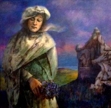 Cyril Fradan "Heather" acryl/canvas 80x80 cm (Priv. Coll. Thailand)