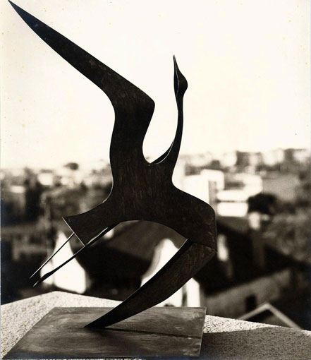 George JAHOLKOWSKI "Oiseau Triste", 1962 - 27" H - commissioned for Brenthurst, Johannesburg, in 1962 - GJ 114