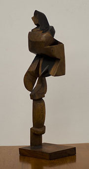 JJ den Houting “Abstract Bird”, 1986 – olive wood on boekenhout base – 85cm H Lot 516 