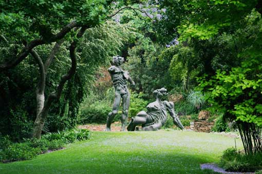Louis LE SUEUR bronze in Brenthurst Gardens, Johannesburg