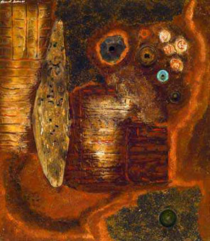 Eduard Ladan "Object trouvé", 1965 - mixed media - 74.5x65cm (img SMAC 2009)