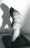 Peter DAVIS "Standing woman", abt. 1969 - cypress wood