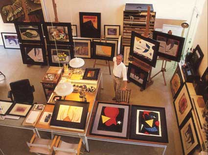 Ernst DE JONG in his Pretoria Studio, 1993 (ill. backcover retrospective exhibition cat. Pretoria Art Museum, 1994)