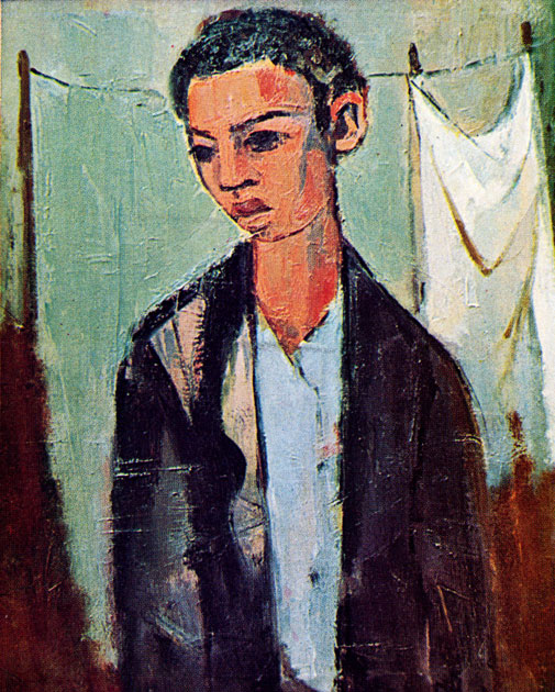 Maurice van Essche "Coloured Boy", 1967 - oil (ill. p.24 - SA Panorama, Pretoria - Sept. 1971)